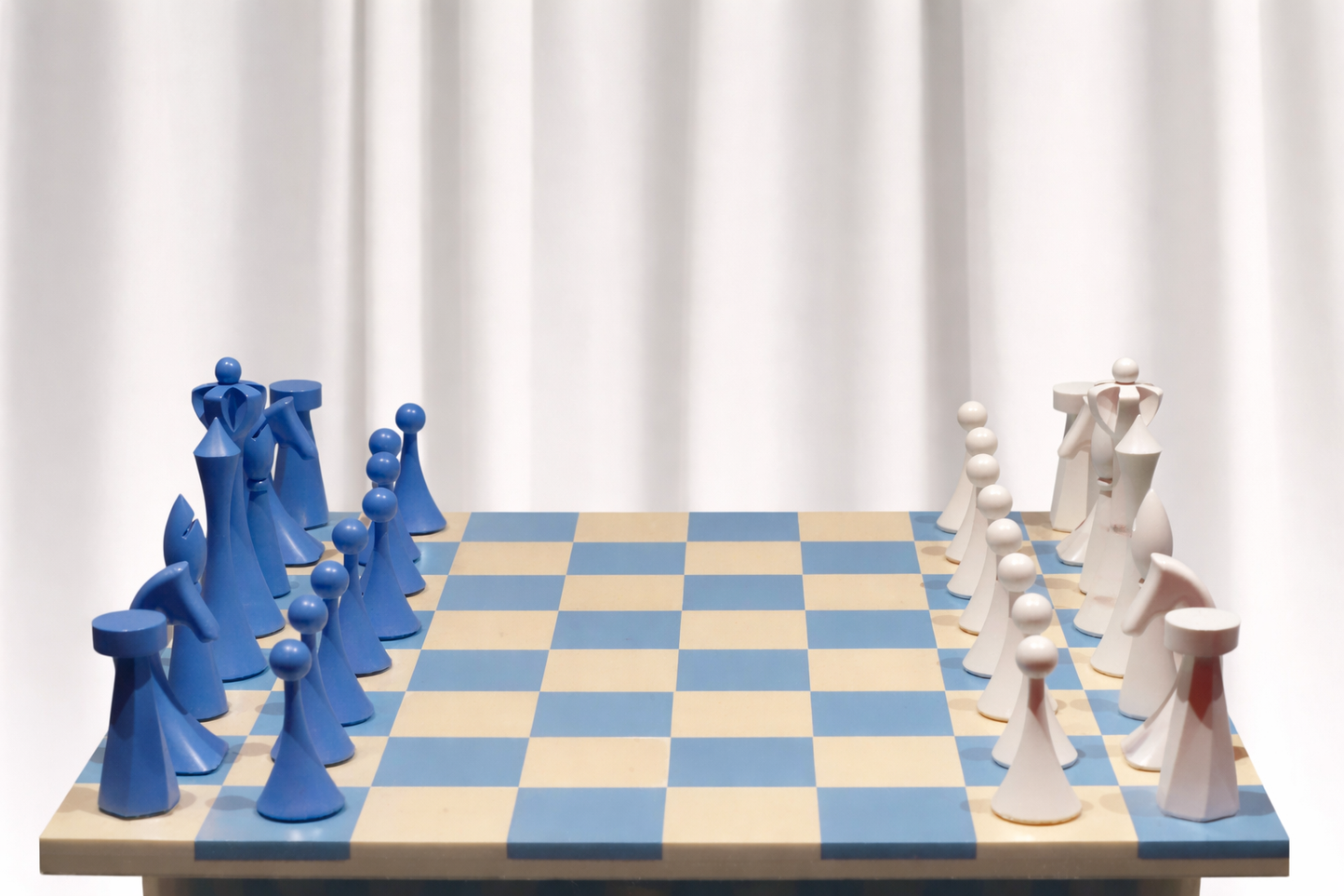 Chess set - Colbalt & Bone
