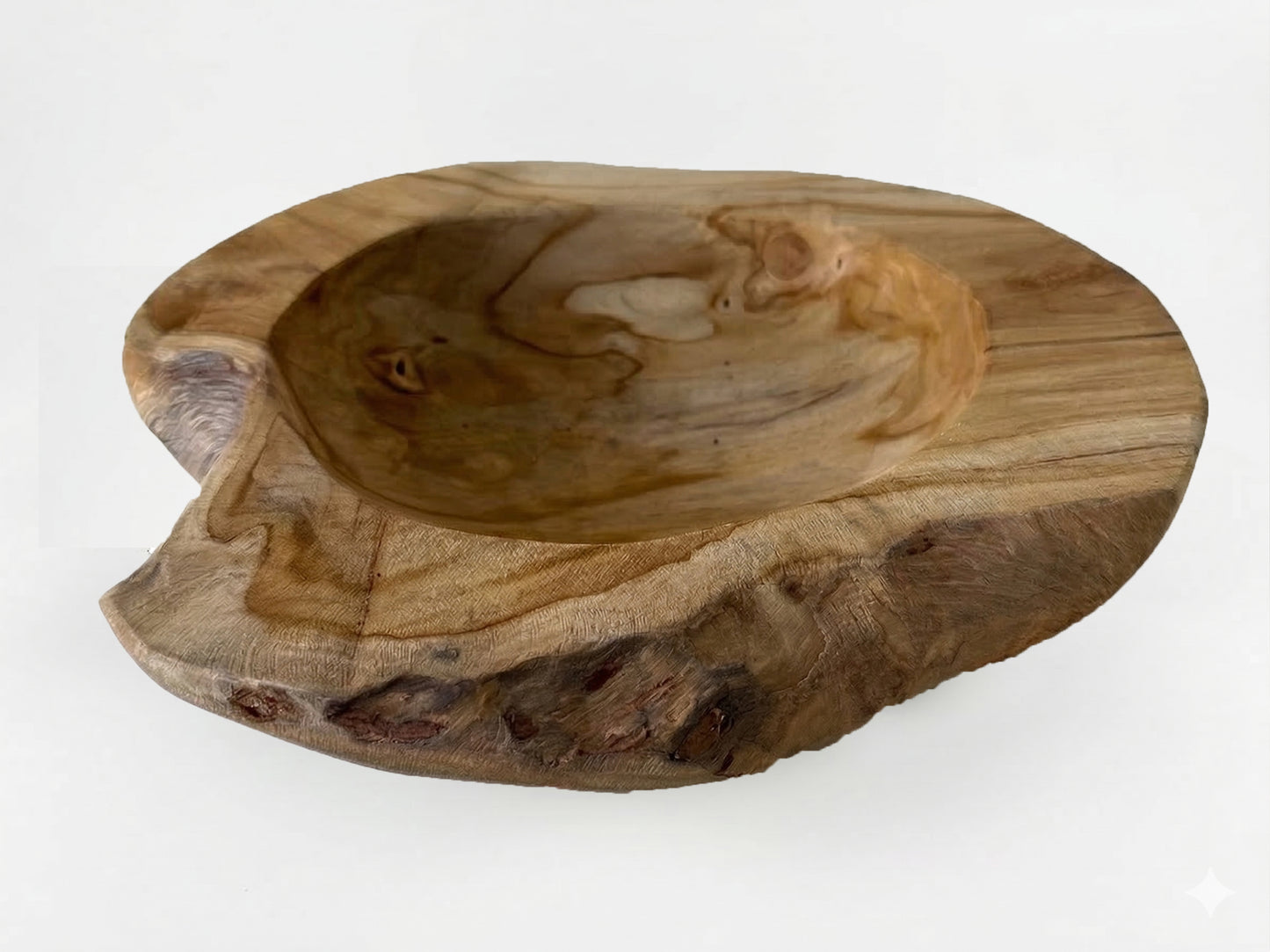 Teak vessel - varnished